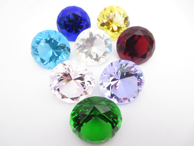 K9 Kristallglas  Diamanten Set 4cm – Getönt