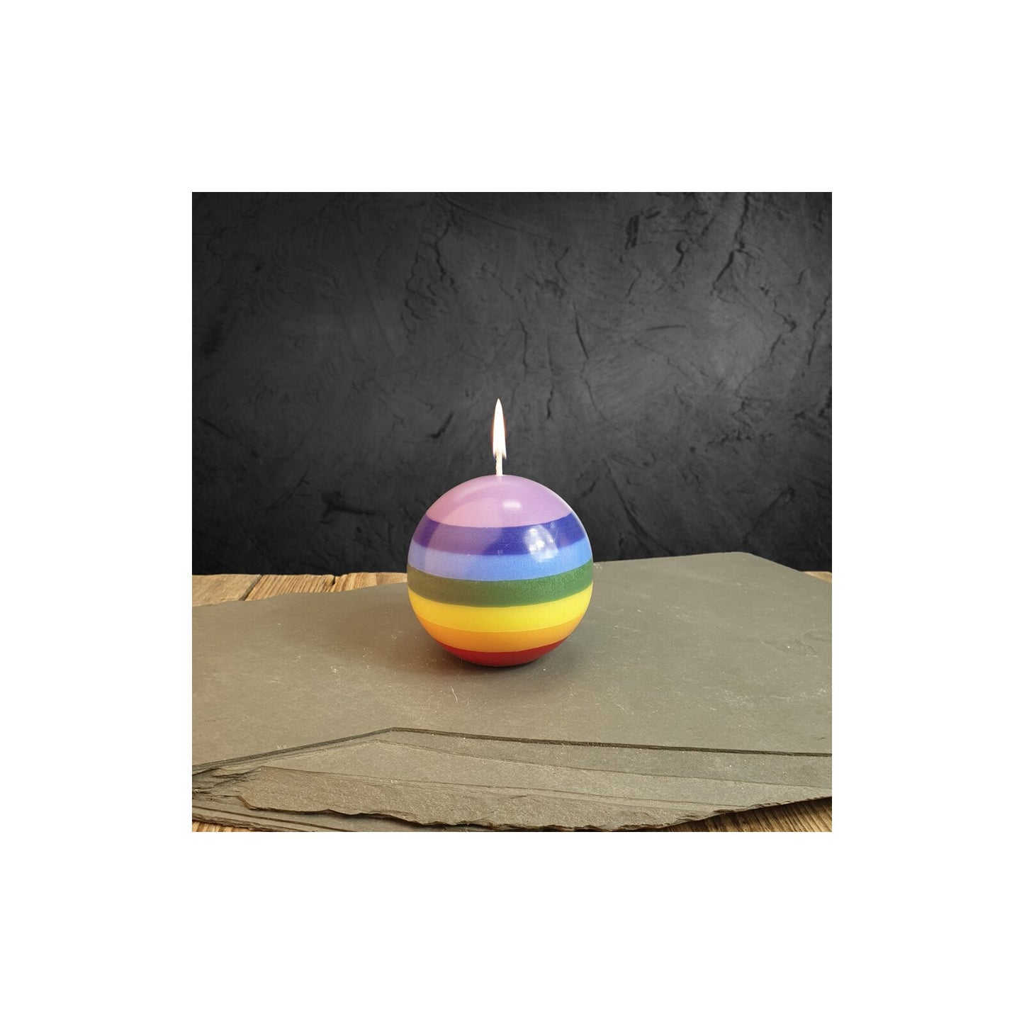 Chakra Kerze Ball multicolor ⌀ ca. 7,5 cm