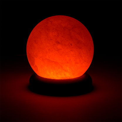 Mini Salzlampe Kugel orange USB LED