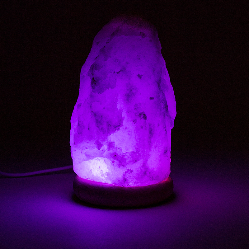 Mood salt lamp rough USB LED 1900 g; 16cm