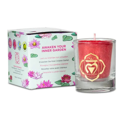 Votive scented candle first chakra in gift box