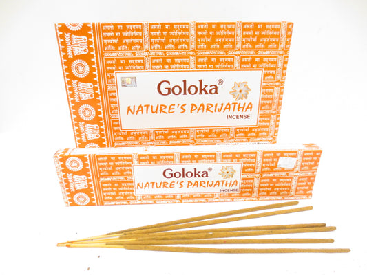 Goloka Nature's Parijatha Räucherstäbchen – Blumige Eleganz für Ihre Sinne