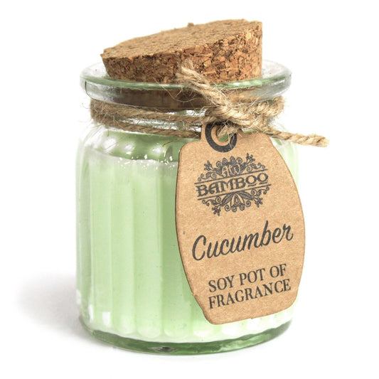 Soy candles in a jar - cucumber