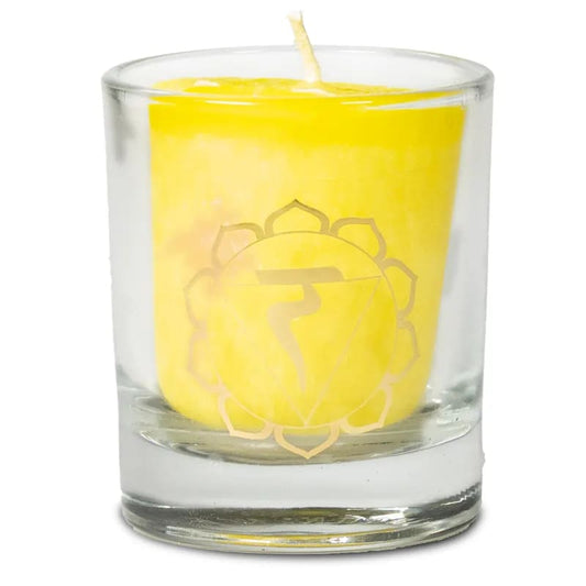 Votive scented third chakra candle in gift box