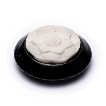 Aroma stone diffuser Lotus black