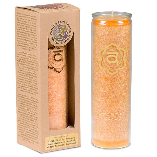 Yogi & Yogini Duftkerze Stearin - 2. Chakra (Orange)