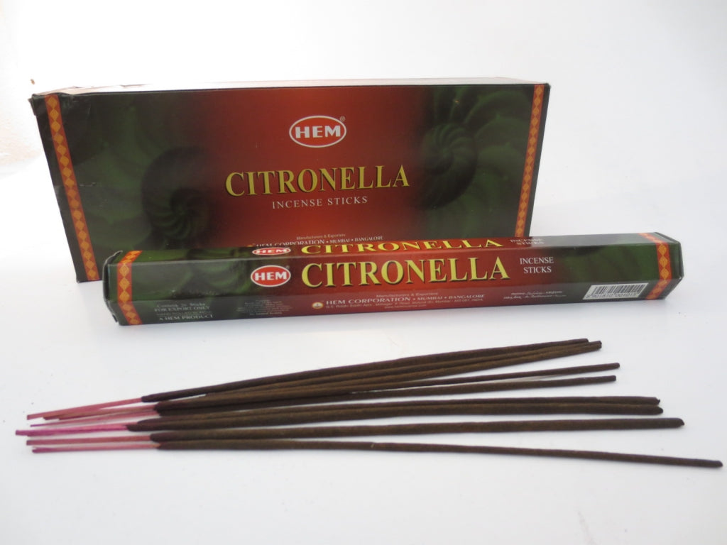 HEM Citronella Räucherstäbchen - Natürlicher Schutz vor Mücken und eine erfrischende Atmosphäre