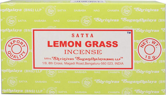 Satya Lemon Grass Räucherstäbchen – Die erfrischende Vitalität von Zitronengras