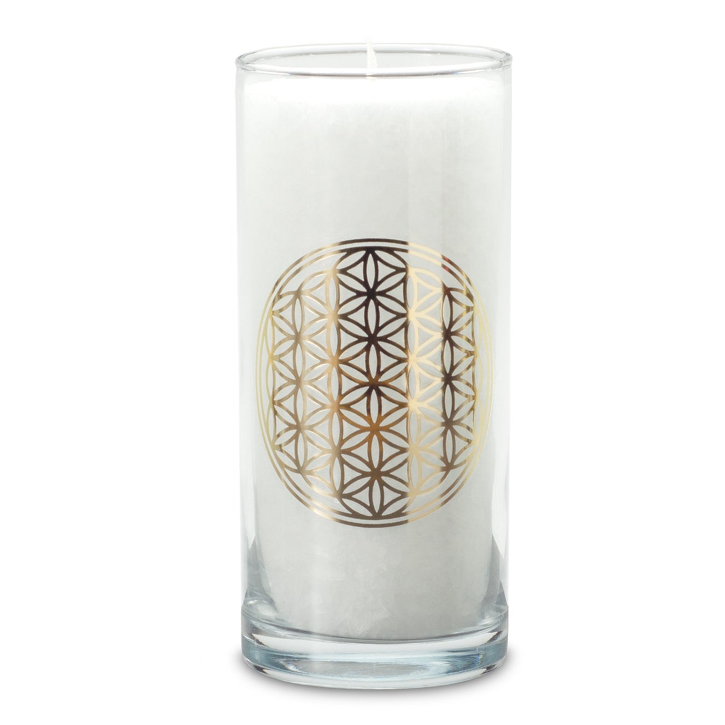 Magic candle white flower of life