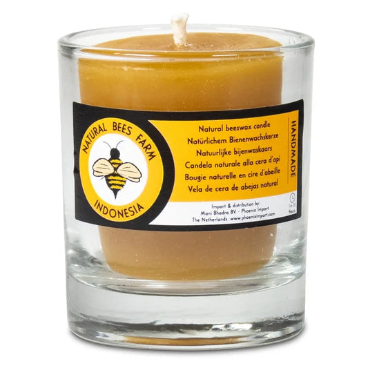 Votive beeswax candle