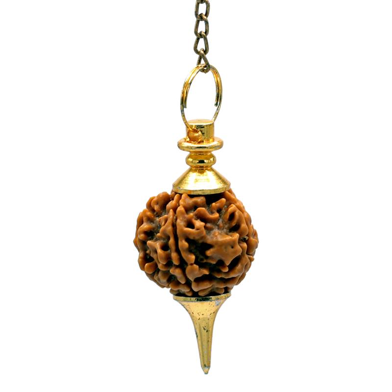 Rudraksha Pendel goldfarbig