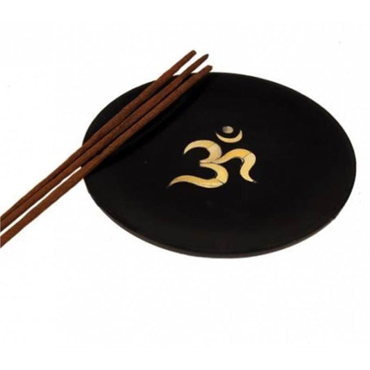 Incense stick holder Ohm soapstone