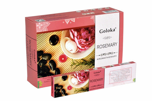 Goloka Aromatherapy Rosemary Räucherstäbchen - Klare Frische für einen klaren Geist