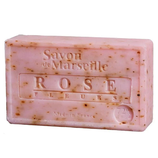 Natural Marseille soap with rose petal