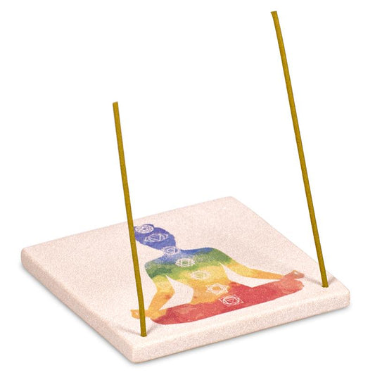 Incense holder sandstone 7 chakras 