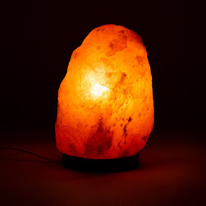 Salt crystal lamp rock